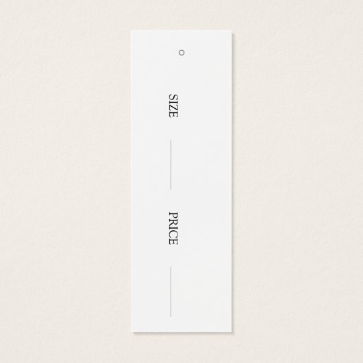 予算ロモダンゴファッションのぶら下がった価格ラベル (裏面)