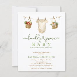予算ローカルで栽培された農家市場ベビーシャワー