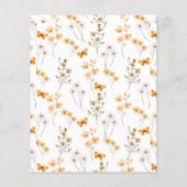 予算ワイルドフラワーカボチャ小さな赤ちゃんシャワー (裏面)