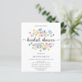 予算ワイルドフラワーズフローラブライダルシャワー招待 (スタンド正面)