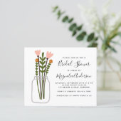 予算ワイルドフラワーズブライダルシャワー招待 (スタンド正面)