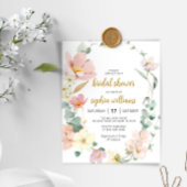 予算ワイルドフラワーズブライダルシャワー招待
