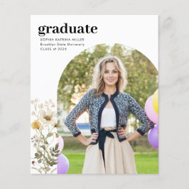 予算ワイルドフラワー写真卒業発表