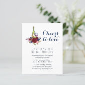 予算ワインテイスティング結婚またはブライダルシャワー請求書。 (スタンド正面)