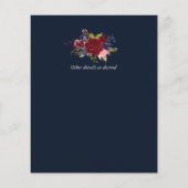 予算ワインテイスティング結婚またはブライダルシャワー請求書。 (裏面)