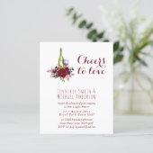 予算ワインテイスティング結婚またはブライダルシャワー請求書。 (スタンド正面)