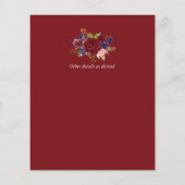 予算ワインテイスティング結婚またはブライダルシャワー請求書。 (裏面)