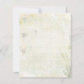 予算ヴィンテージお祝いライフ招待状 (裏面)