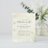 予算ヴィンテージお祝いライフ招待状 (スタンド正面)