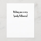 予算ヴィンテージスカルハロウィンカード (裏面)