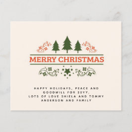 予算ヴィンテージタイポグラフィクリスマス招待状レター