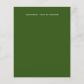 予算ヴィンテージタイポグラフィクリスマス招待状レター (裏面)