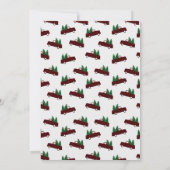 予算ヴィンテージトラッククリスマスホリデーパーティー 招待状 (裏面)