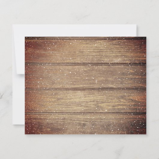 予算ヴィンテージトラック素朴メリークリスマスカード (裏面)