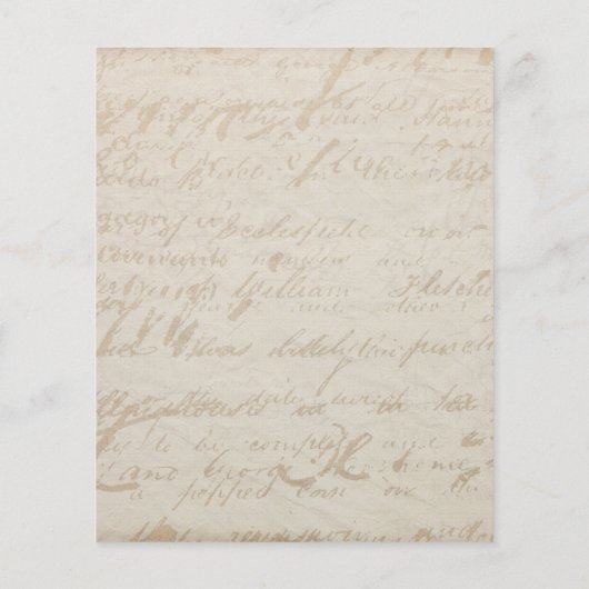 予算ヴィンテージバラフローラ夕べパーティー招待状 (裏面)