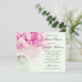 予算ヴィンテージピンクピーニーメイソンジャーブライダルシャワー (スタンド正面)