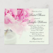 予算ヴィンテージピンクピーニーメイソンジャーブライダルシャワー (正面)