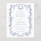 予算ヴィンテージフランスの写真QRコー結婚ド (正面)