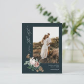 予算ヴィンテージフローラ写真ウェディング日付の保存 (スタンド正面)