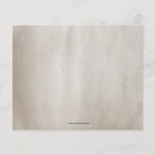 予算ヴィンテージメモリアルデー誕生日招待状 (裏面)