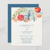 予算ヴィンテージレッドウォーター色フローラボホ結婚ズ (正面/裏面)