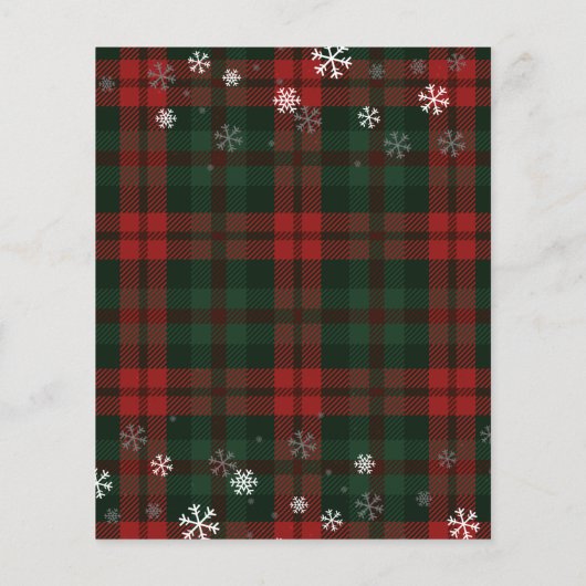 予算ヴィンテージレッドトラッククリスマス招待状 (裏面)