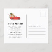 予算ヴィンテージレッドトラック新規所在地引っ越しました (裏面)