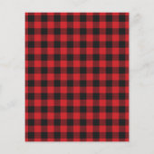 予算ヴィンテージレッドトラック素朴クリスマスパーティー チラシ (裏面)