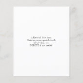 予算ヴィンテージ写真結婚式招待状 チラシ (裏面)