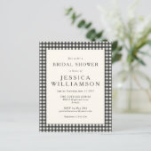 予算ヴィンテージ白黒プレイドブライダルシャワー (スタンド正面)