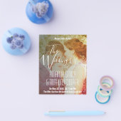 予算ヴィンテージ結婚写真のチラシ チラシ (シングル)