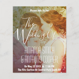 予算ヴィンテージ結婚写真のチラシ チラシ