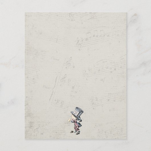 予算ヴィンテージAlice In Wonderland日付を保存 (裏面)