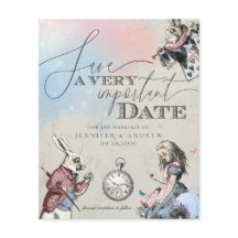 予算ヴィンテージAlice In Wonderland日付を保存