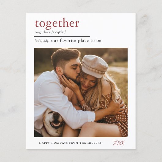 予算一緒に辞書クリスマスホリデー写真 (正面)