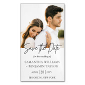 予算交渉セーブザデートマグネット25 (10.50 USD) マグネット名刺 (正面縦)