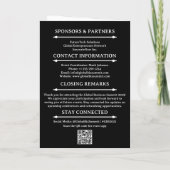 予算会議イベント会議スケジュール プログラム (裏面)