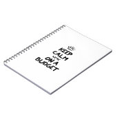 予算保を守る ノートブック (左側)