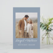 予算保存日付のモダン招待状 (スタンド正面)