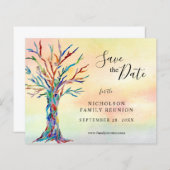 予算保存日付ファミリ懇親会の発表 (正面/裏面)