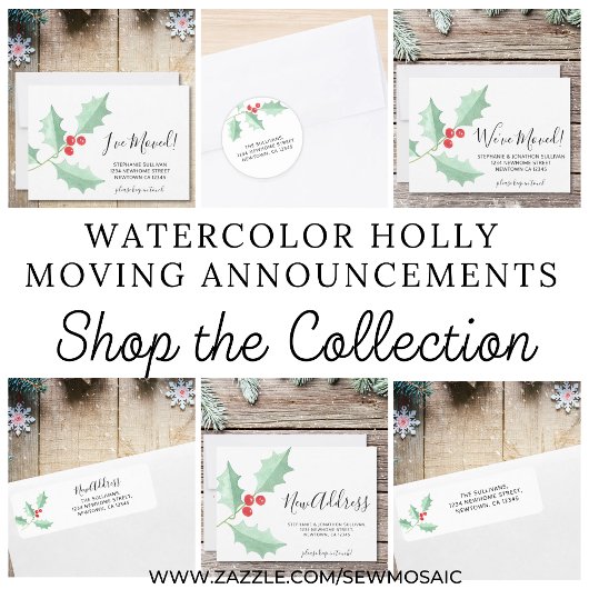 予算保留の新しい住所の移動案内カード