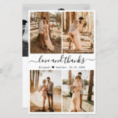 予算内で作れる フォトコラージュ スクリプト 結婚式 御礼 (正面/裏面)