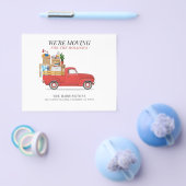 予算内で引越す 新しい休暇住所 赤いトラック チラシ (シングル)