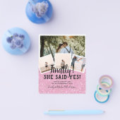 予算内で撮影 フォト ウェディング 婚約 発表 チラシ (シングル)