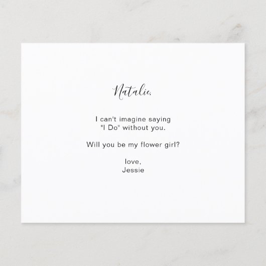 予算内で花嫁の小さい写真のプロポーズをしよう (裏面)