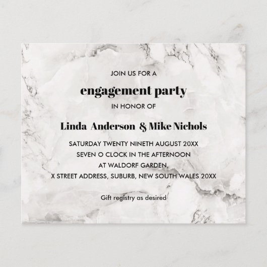 予算内で豪華な大理石の結婚式 (正面)