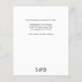 予算内で黒白デザインを変更可能 - 日付変更 チラシ (裏面)