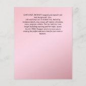 【予算内で】 洗礼・キリスト洗礼・聖体拝領の招待状 チラシ (裏面)