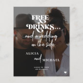 予算内の写真のオカジュアルンライ結婚ンRSVPへの招待 (正面)