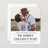 予算内の写真結婚発表 (正面/裏面)